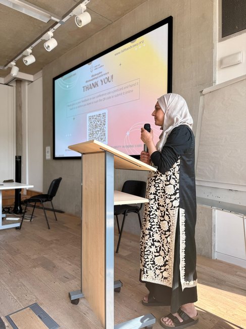 Huda Jawad at the Re-Imagine conference